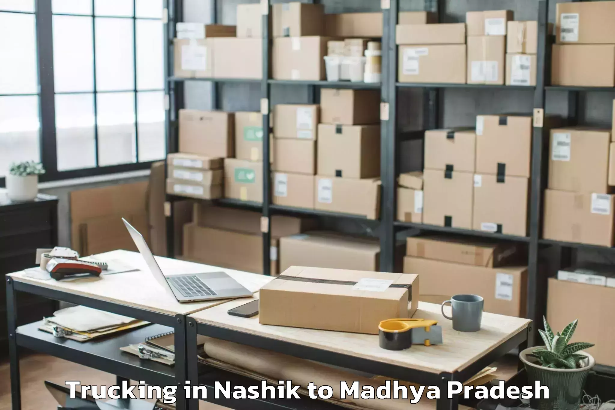 Book Nashik to Guna Airport Gux Trucking Online